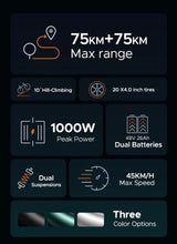 Load image into Gallery viewer, Engwe M20 fat tire electric bike single battery