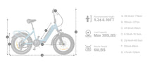 Load image into Gallery viewer, DYU FF500 Ladies step through Electric bike with fat wheel tires