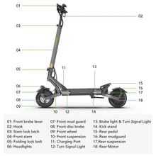 Load image into Gallery viewer, VIPCOO VS6 1000W Electric Scooter for Adults with NFC Unlock