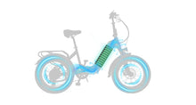 Laden Sie das Bild in den Galerie-Viewer, DYU FF500 Ladies step through Electric bike with fat wheel tires
