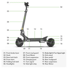 Charger l&#39;image dans la galerie, VIPCOO VS6 Pro 2400W Dual Motor Electric Scooter
