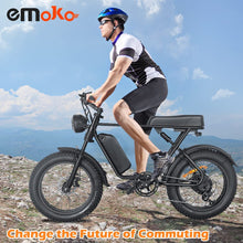 Charger l&#39;image dans la galerie, Emoko C91 Fat Wheel E Bike | 48V 20aH | 1200W peak motor
