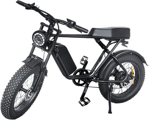 Emoko C91 Fat Wheel E Bike | 48V 20aH | 1200W peak motor