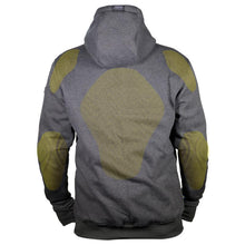 Load image into Gallery viewer, Back of black armored hoodie 
