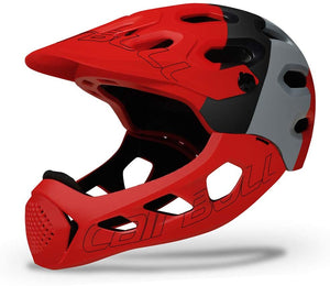 Red cairbull helmet full face