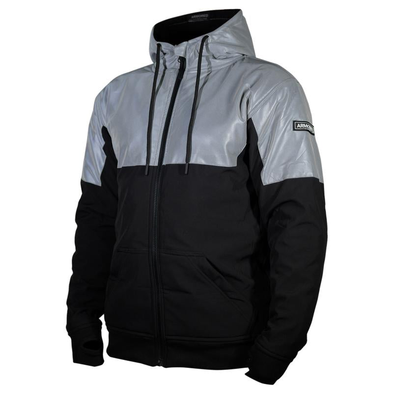 Armored Reflective Jacket Gray and Black
