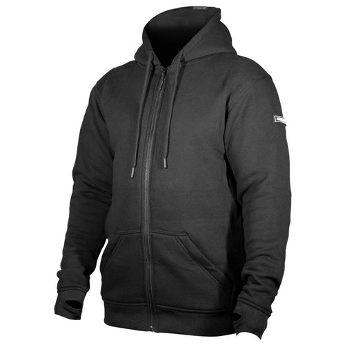 Black armored hoodie 